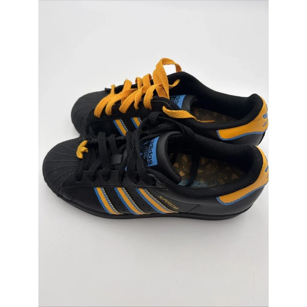 Adidas Originals Superstar UCLA Black Gold Blue Sneakers FZ5892 Mens 5 Y5